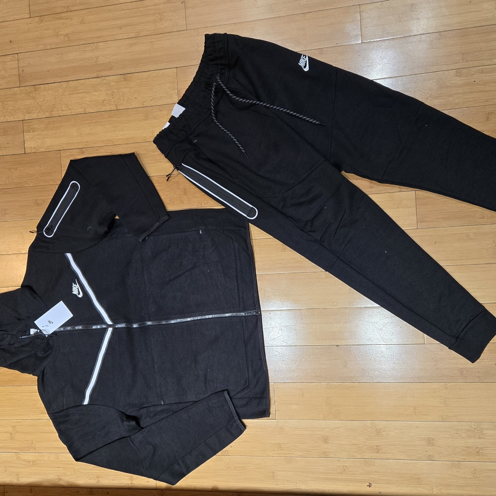 Nike Black Tracksuit with Reflective Details